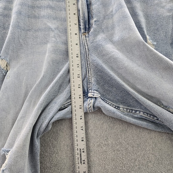 Hollister Women Jeans 20R Blue Denim Ultra High-Rise Mom Distressed 28" Y2K NWT - Picture 7 of 11